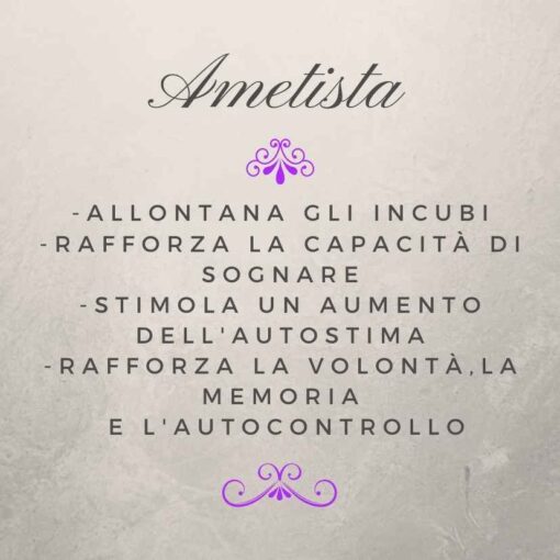 Bracciale con ametista naturale