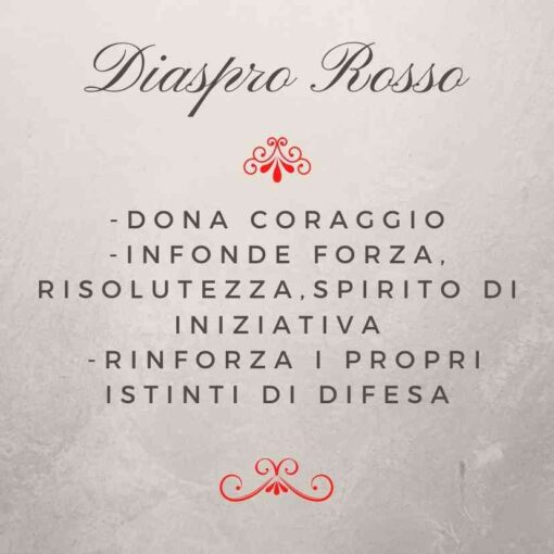 Diaspro rosso bracciale elastico